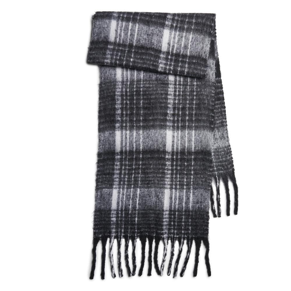 Echarpe Noir/Gris Femme Pieces Natrisse 1