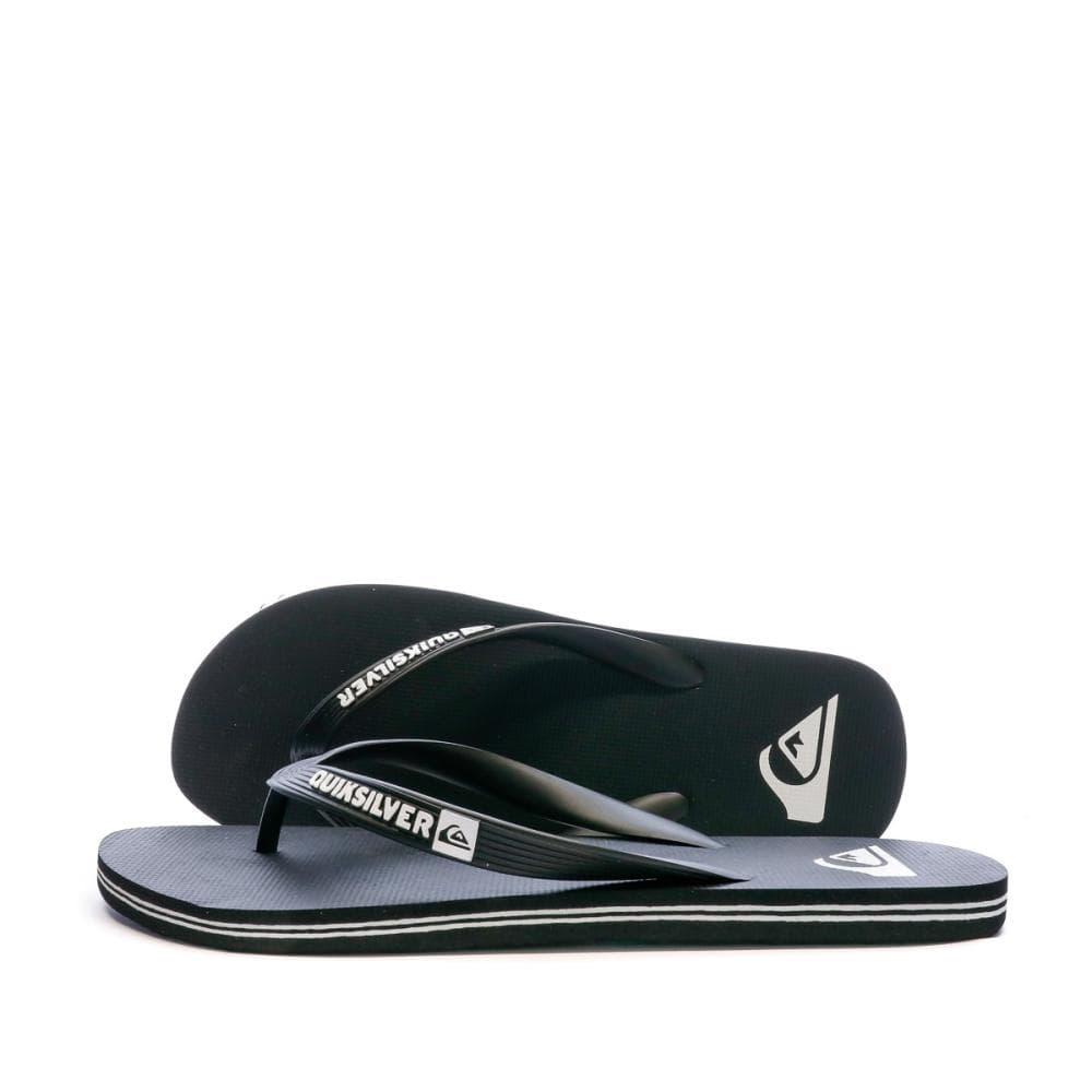 Tongs noir/blanc homme Quiksilver Molokai 1