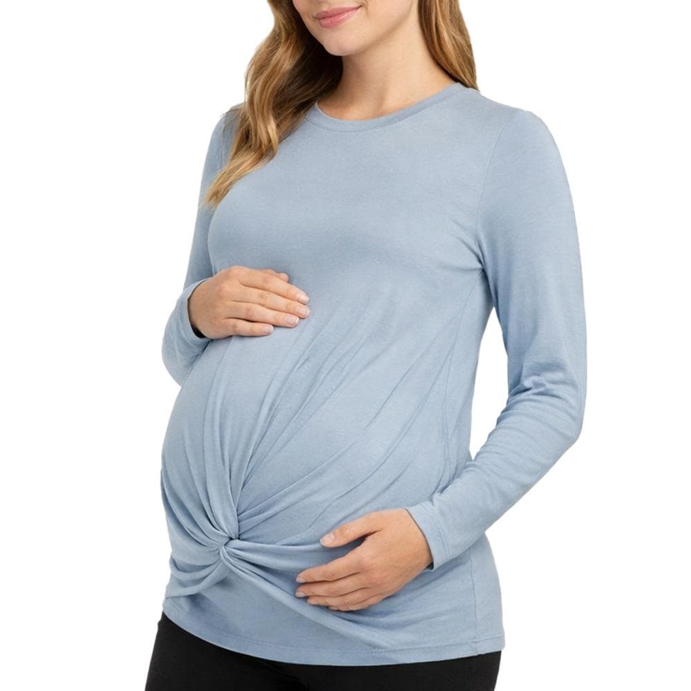T-Shirt Bleu Femme Mamalicious Macy 1