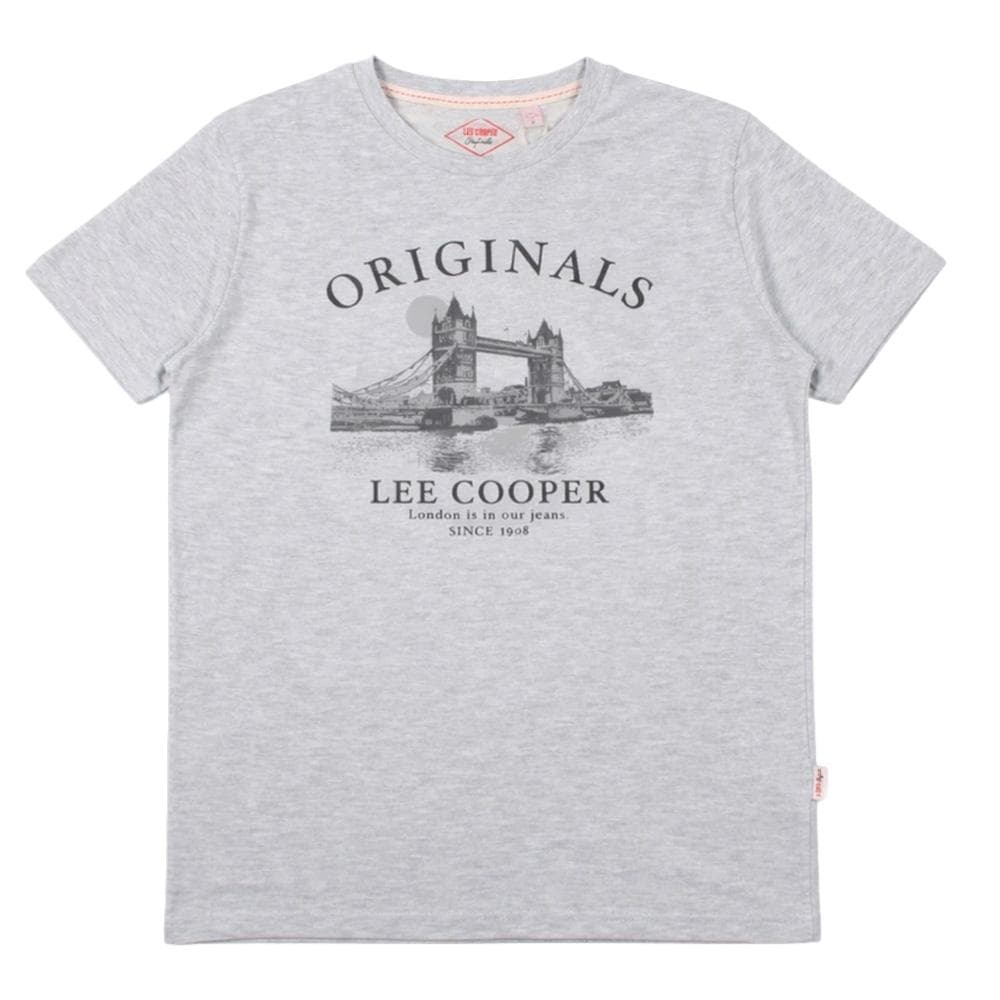 T-Shirt Gris Homme Lee Cooper LCN820 2