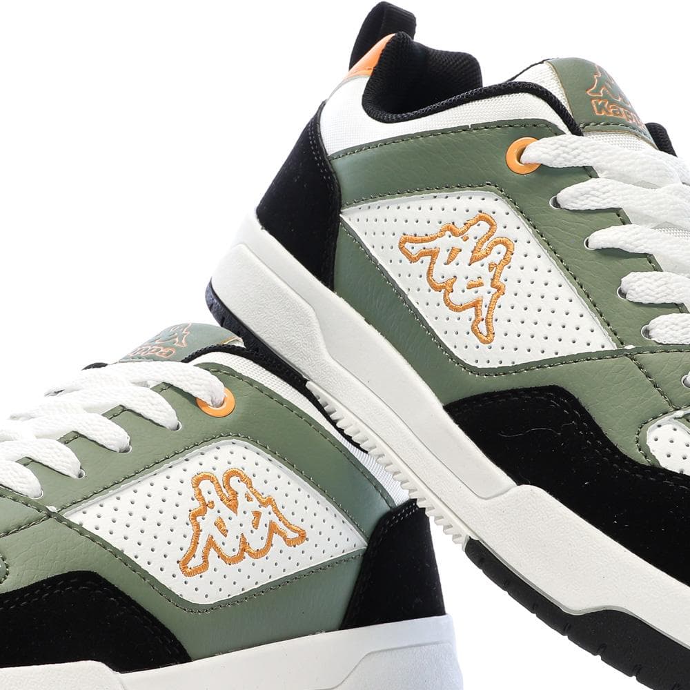 Baskets Blanc/Vertes/Noires Garçon Kappa Logo Manis 7