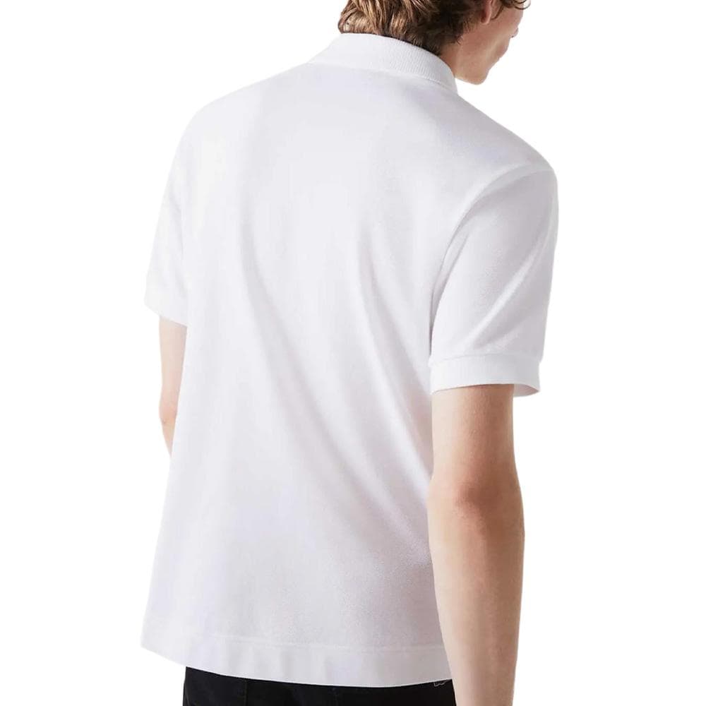 Polo Blanc Homme Lacoste Bord-cote 2