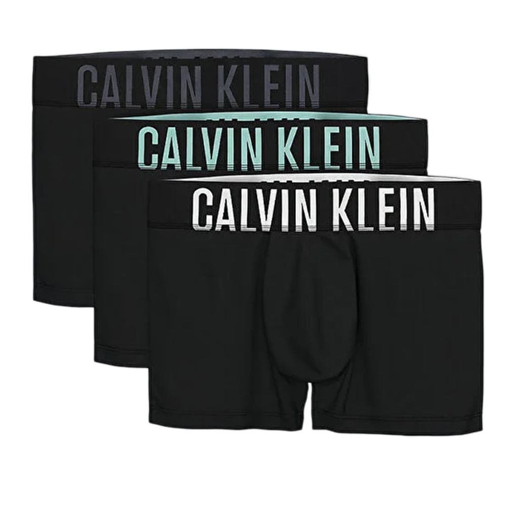 X3 Boxers Noir/Bleu Homme Calvin Klein Jeans Trunk 3 1