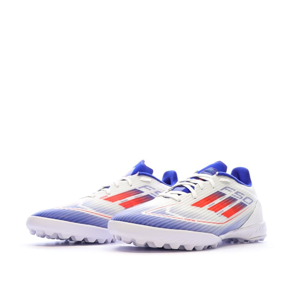 Chaussures de Foot Blanc/Bleu Adidas F50 League TF J 6