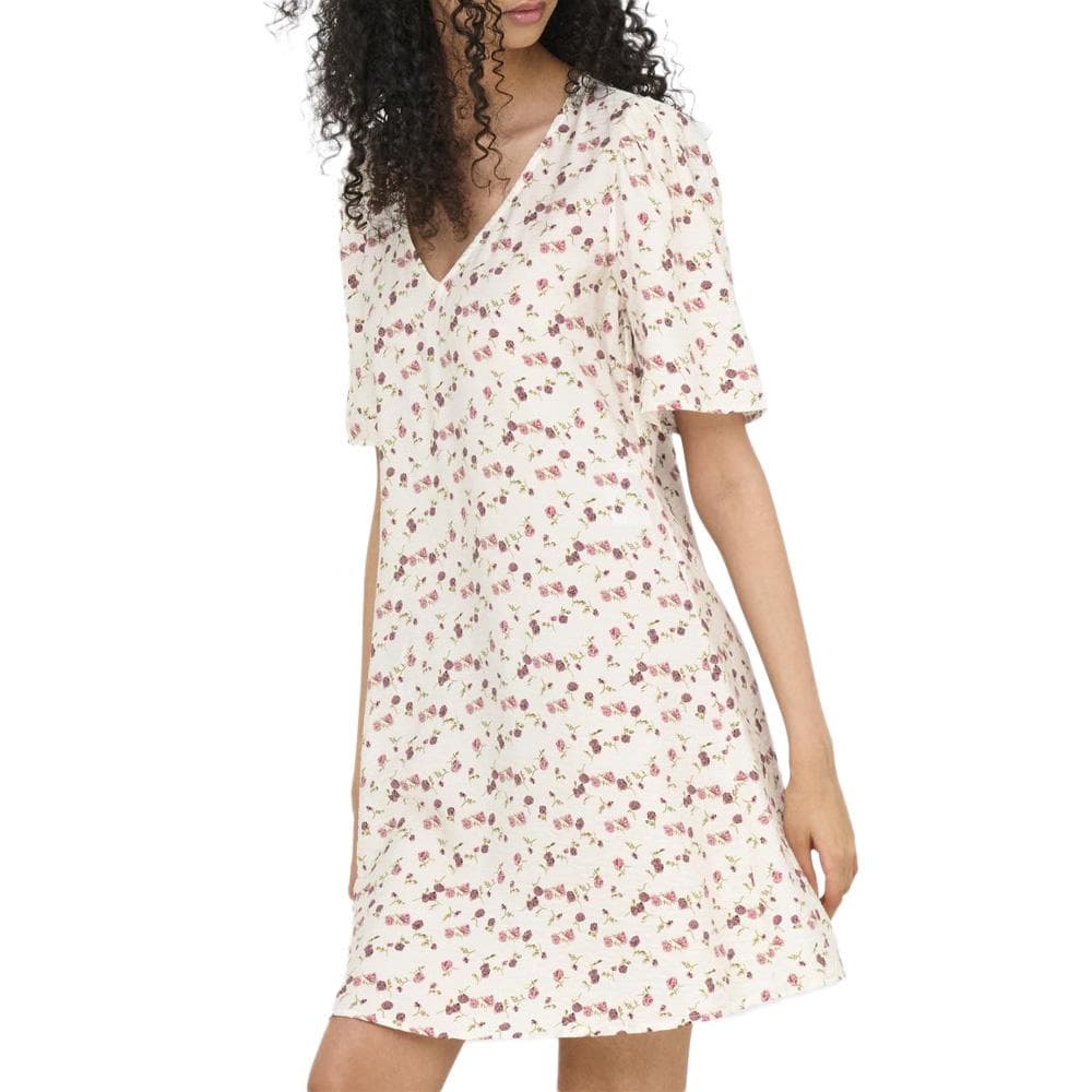 Robe à Fleurs Blanc/Rose Femme JDY Carrie 1