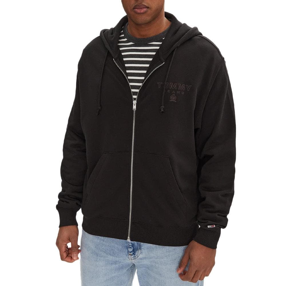 Sweat Zippé Noir Homme Tommy Hilfiger Varsity Tona 1