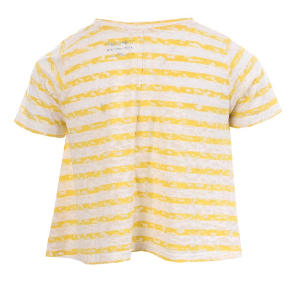 T-shirt à rayures Jaune Fille Teddy Smith Marino 1