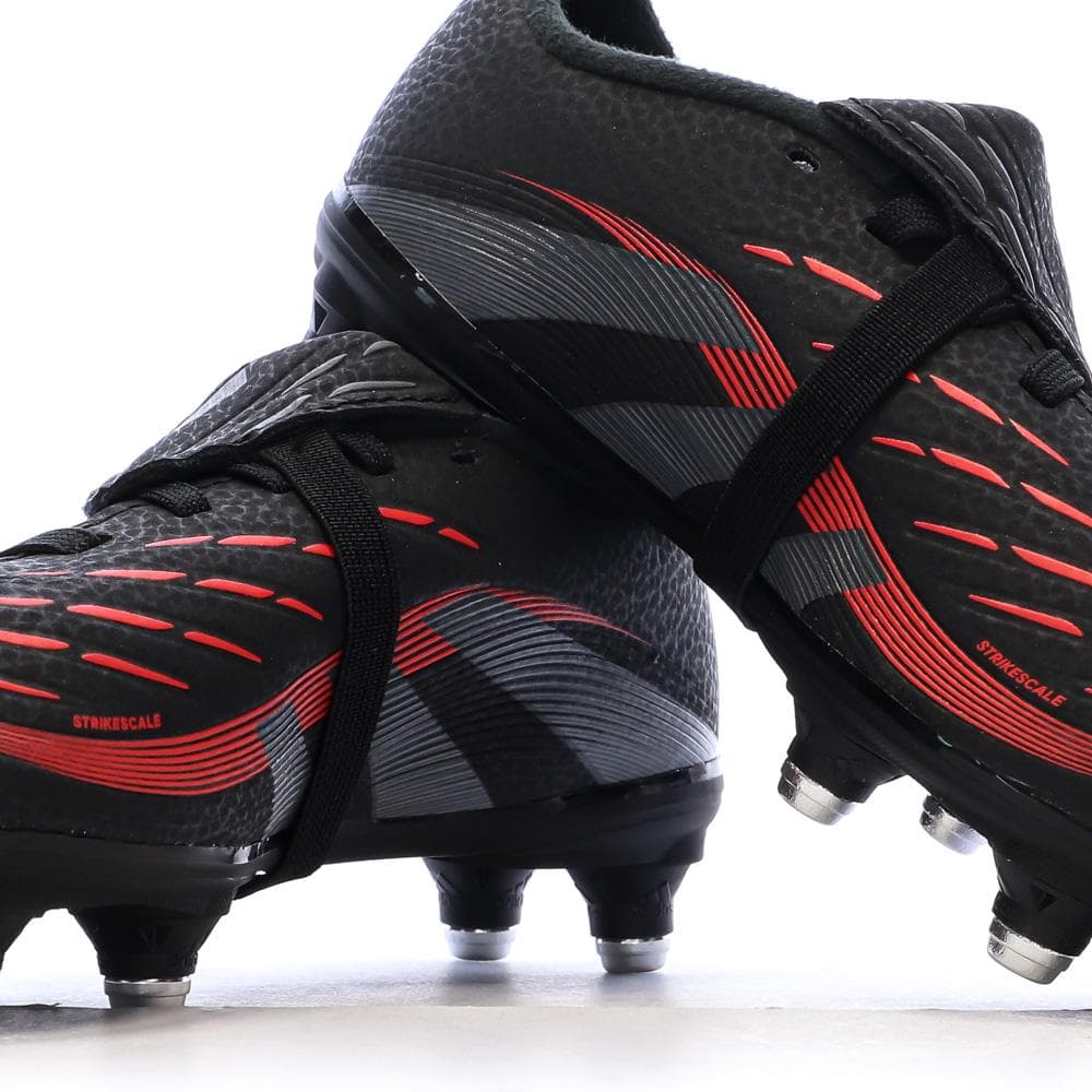 Chaussures de Foot Noires Junior Adidas Predator League FT SG 7