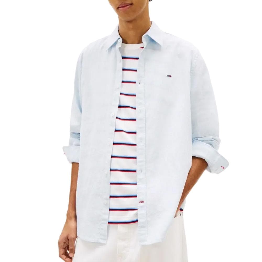 Chemise Bleu Clair Homme Tommy Hilfiger Tjm 1
