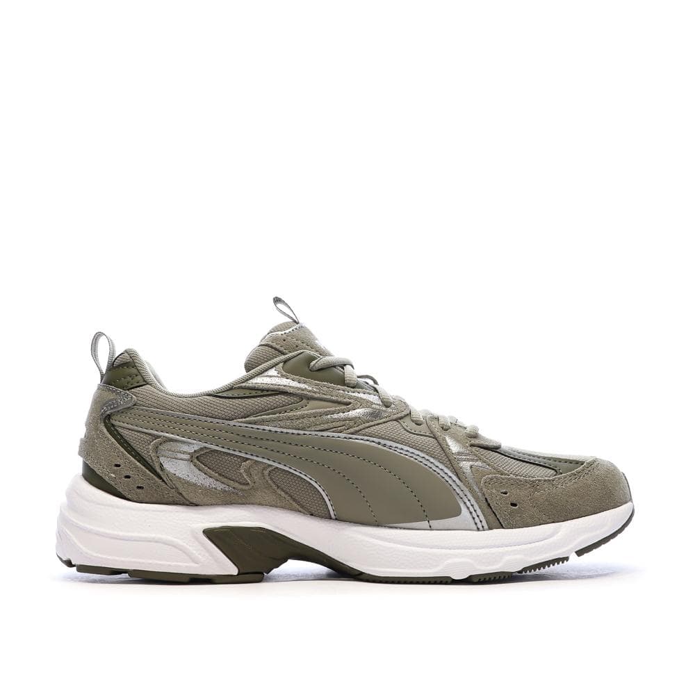 Baskets Kaki Homme Puma Milenio Tech Suede 2