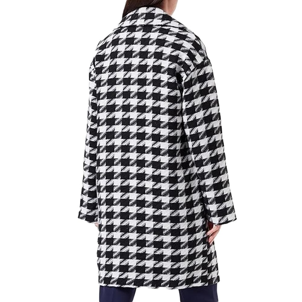 Manteaux Noir/Blanc à Carreaux Femme Vila Lunes 2