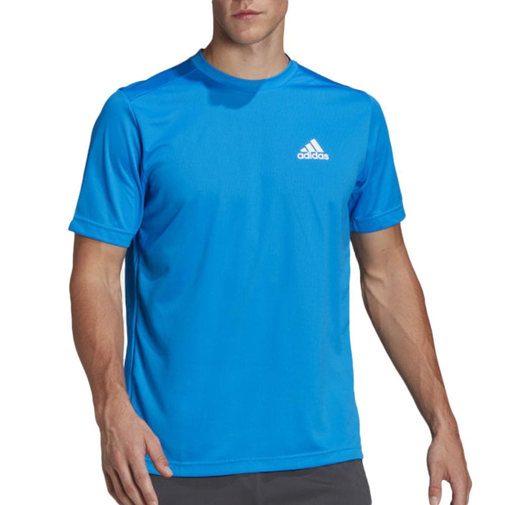 T-Shirt Bleu Homme Adidas HF7158 1
