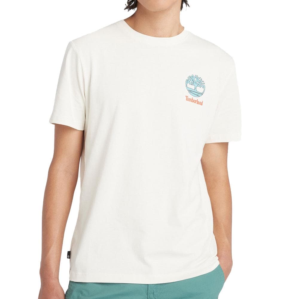 T-Shirt Blanc Homme Timberland Sleeve 1