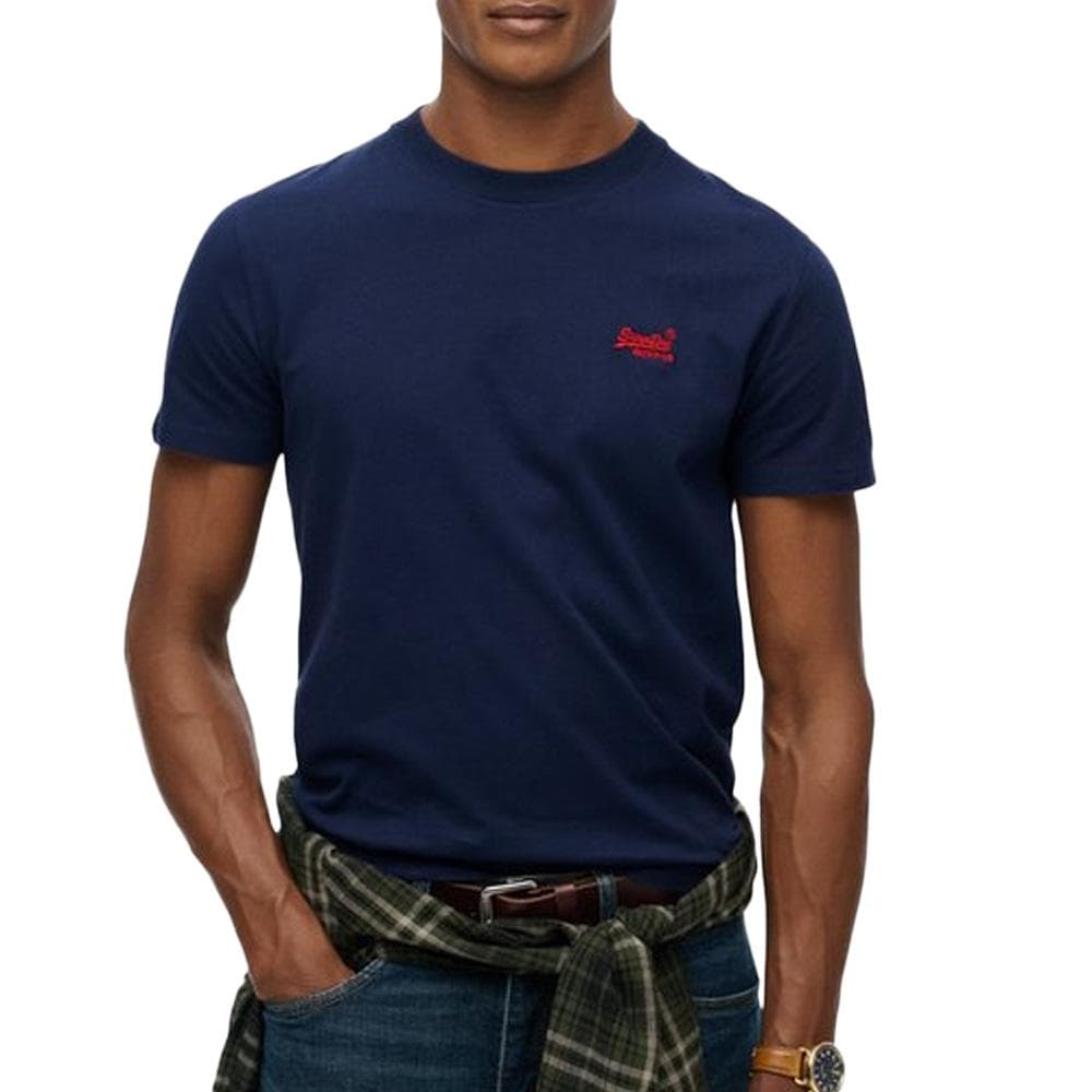 T-shirt Marine/Rouge Homme Superdry Vintage LogoR6Ts 1