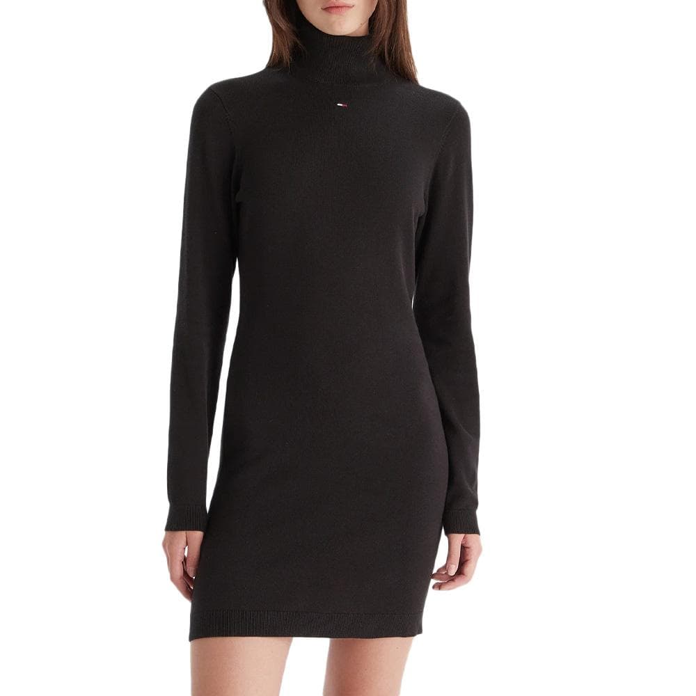 Robe Pull Noire Femme Tommy Hilfiger Tjw Ess Turtleneck 1