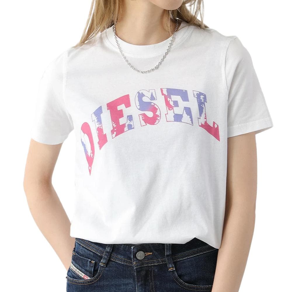 T-shirt Blanc Femme Diesel g11 1