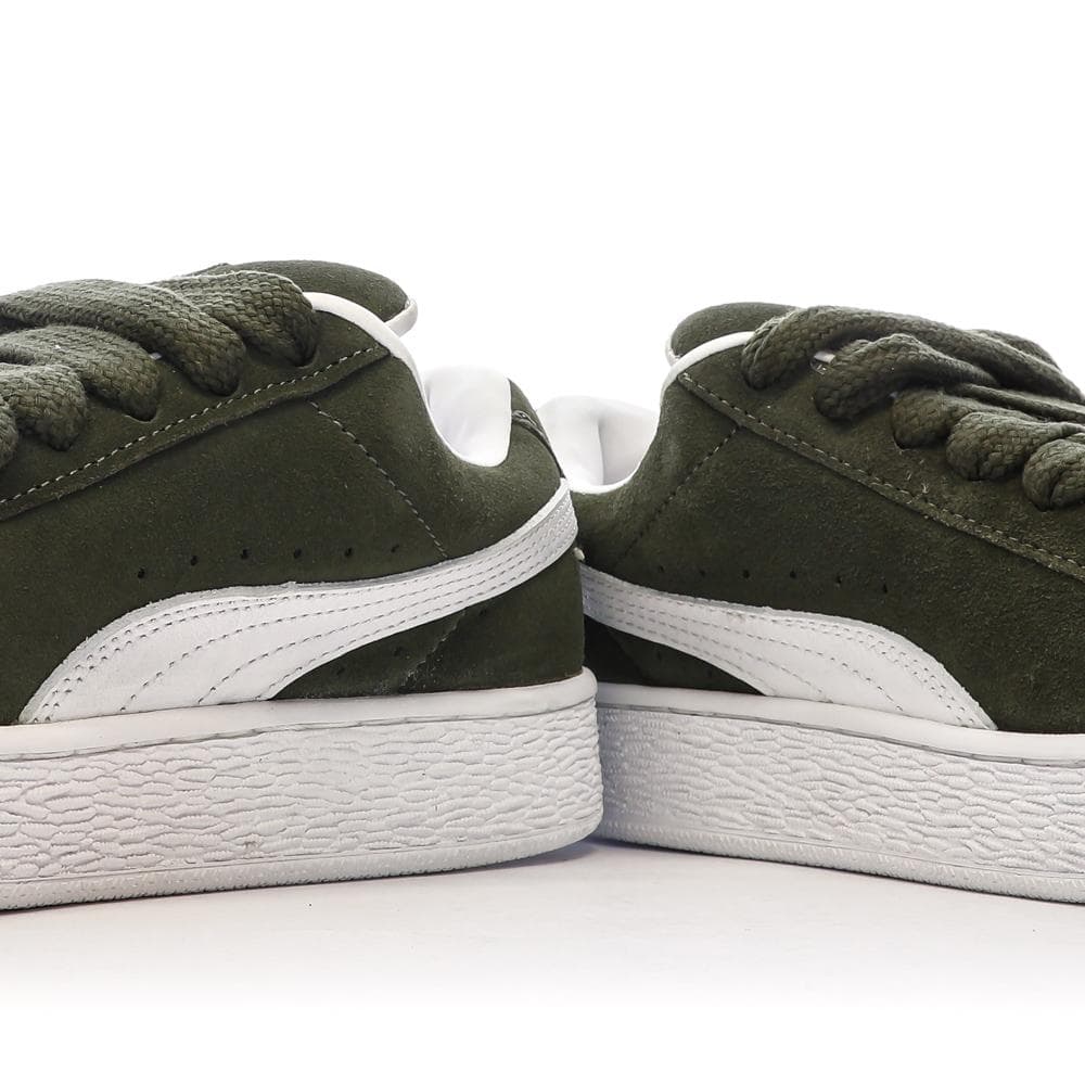 Baskets Kaki/Blanc Femme Puma Suede XL 7