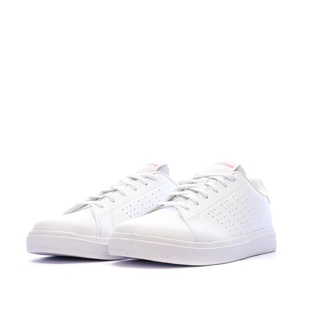 Baskets Blanches Fille/Femme Adidas Advantage Base 2.0 6