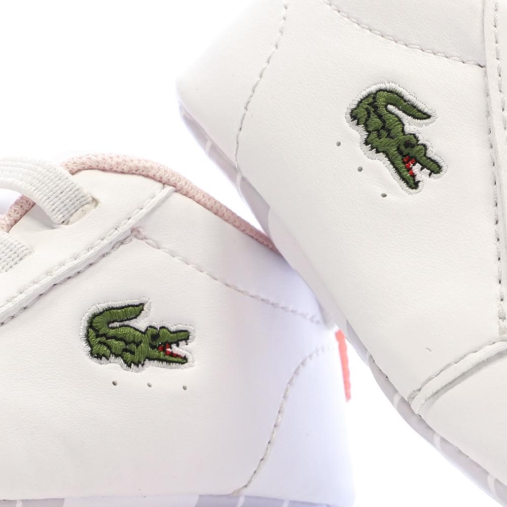 Baskets Blanches/Rose Bébé Lacoste Carnaby Set 225 7