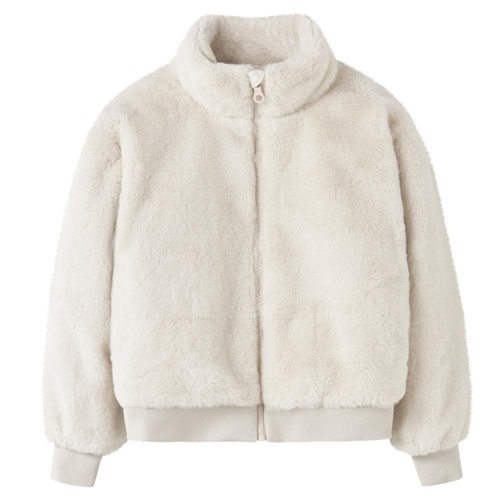 Veste en fausse fourrure Blanche Fille NAME IT Mila 1