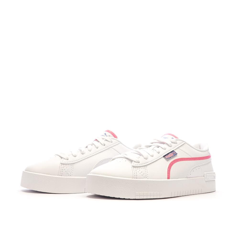 Baskets Blanches/Roses Fille Puma Jada 6