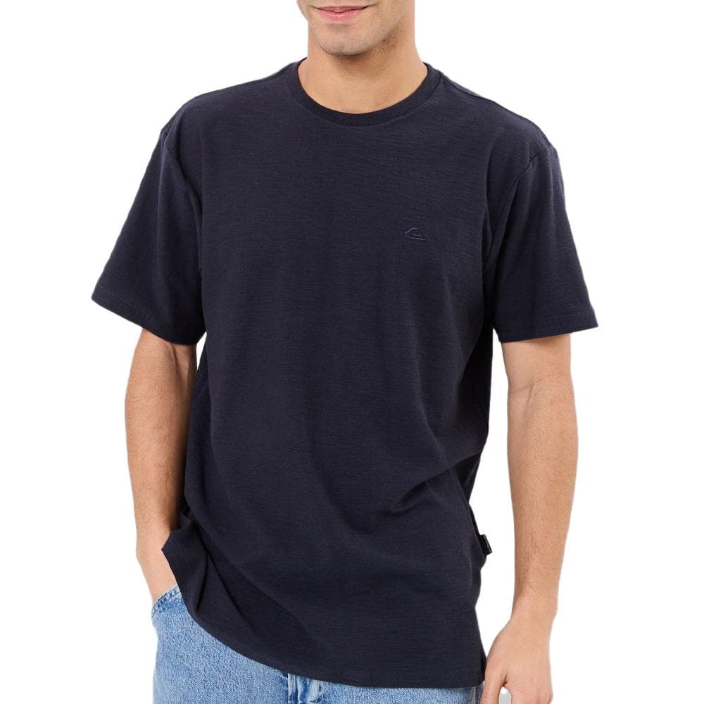 T-Shirt Marine Homme Quiksilver Slub roundneck 1