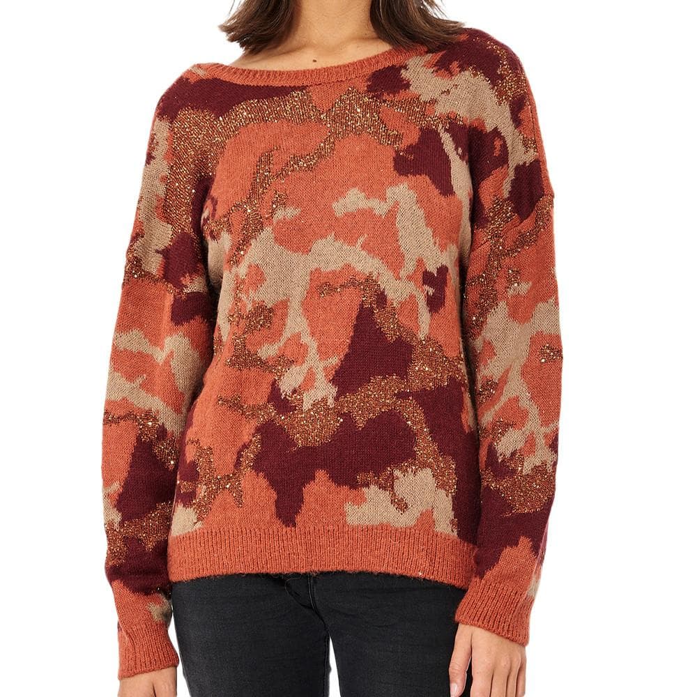 Pull Orange Femme Kaporal Camo 1