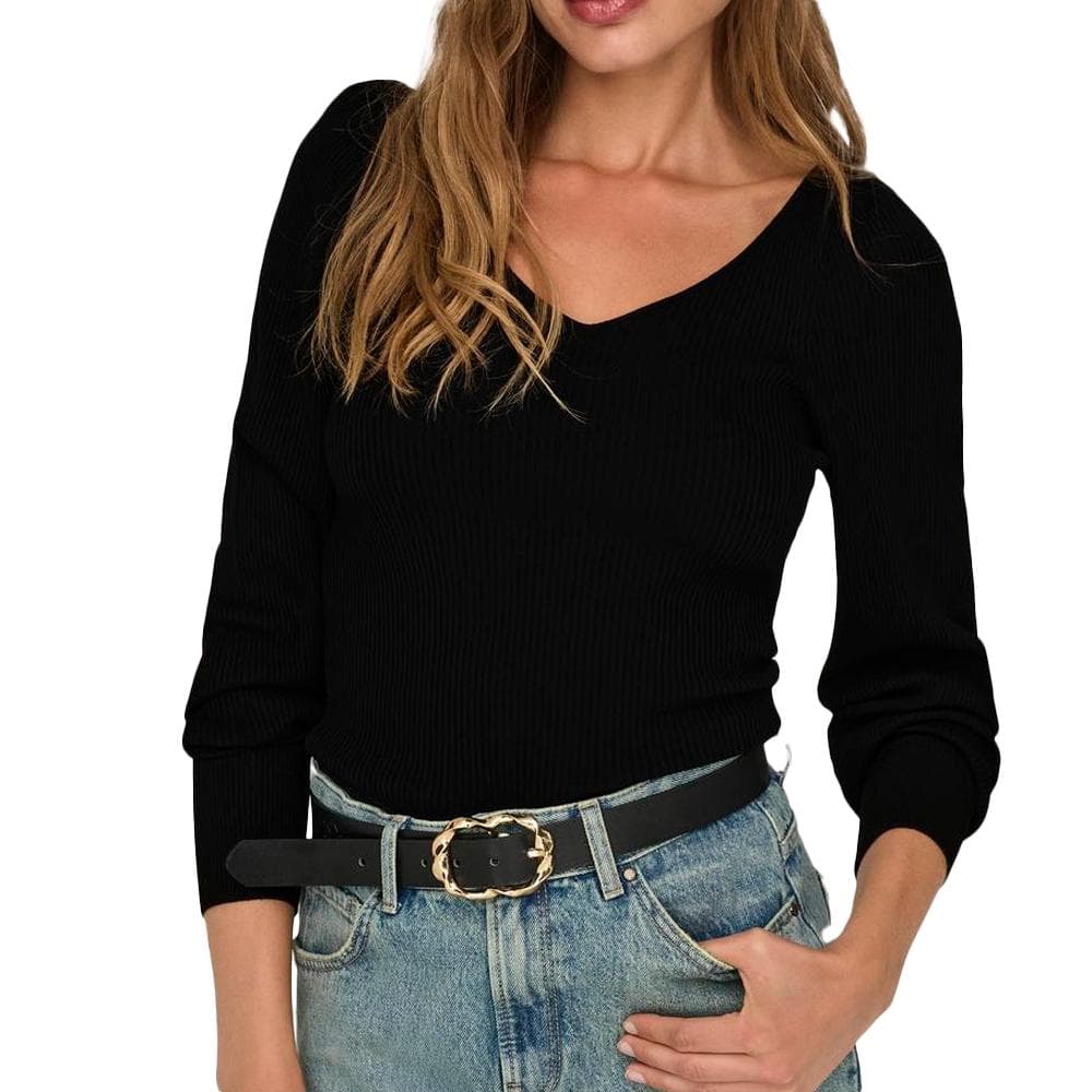 T-Shirt Manches Longues Noir Femme Only Leelo 1