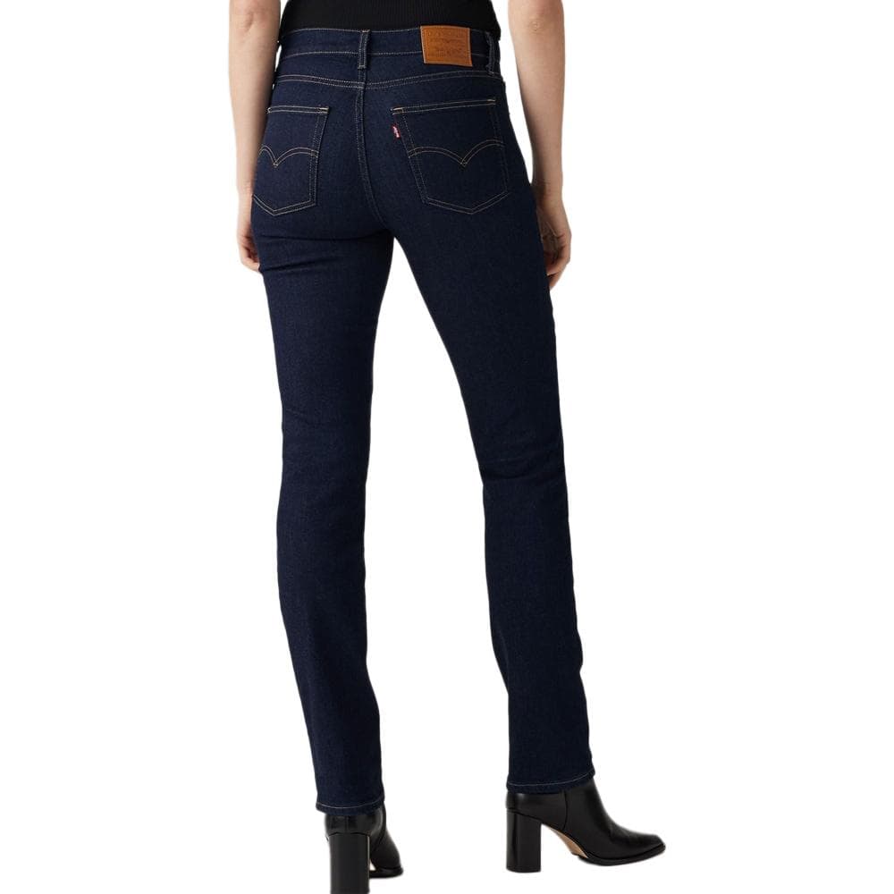 Jean 724 Bleu Brut Femme Levi's High Rise Straight 18883 2