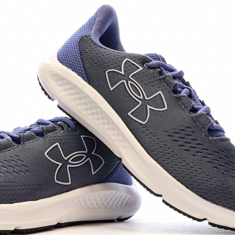 Chaussures de Running Noire/Bleu Femme Under Armour Charged Pursuit 7