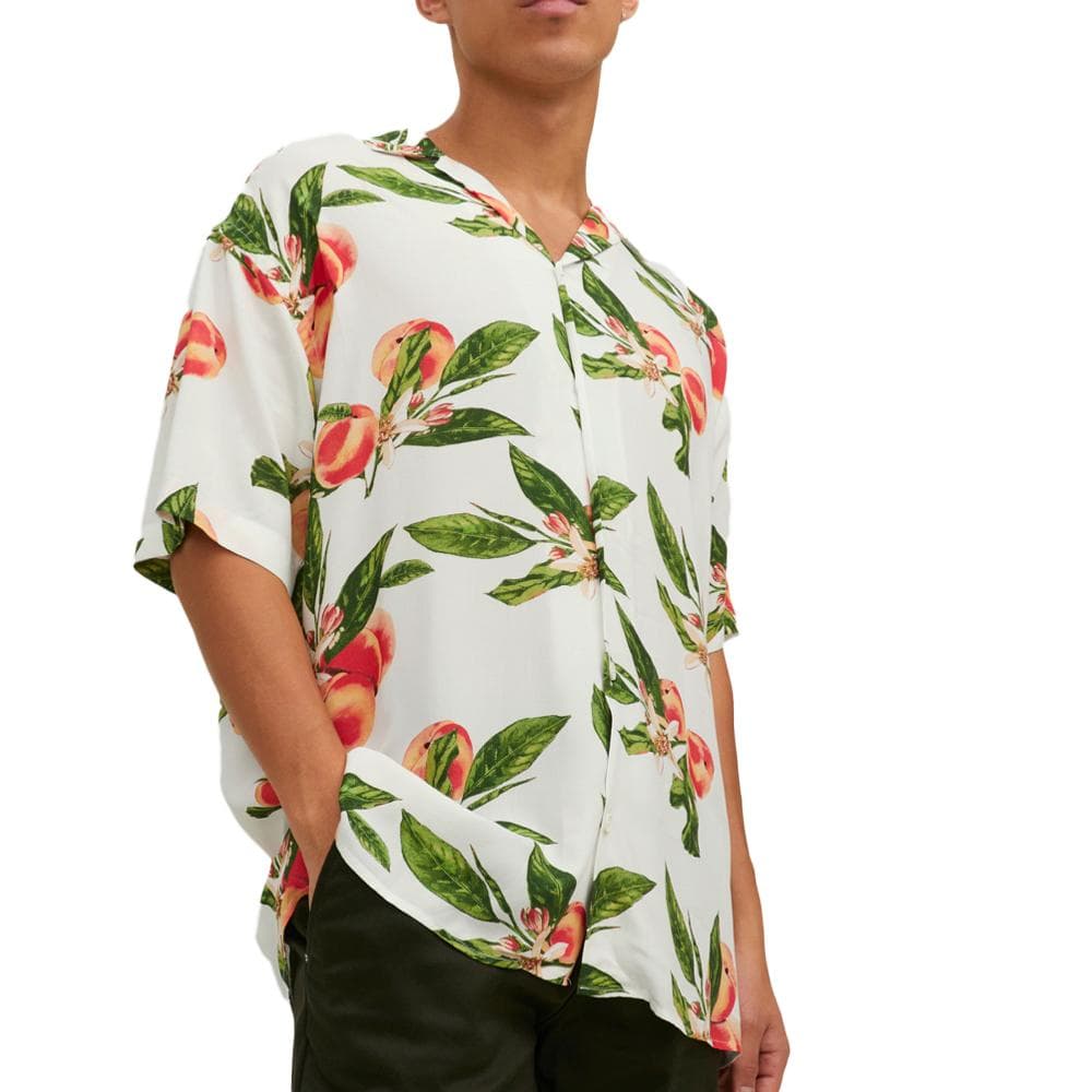 Chemisette Blanche Pêche Homme Jack & Jones Flores 1