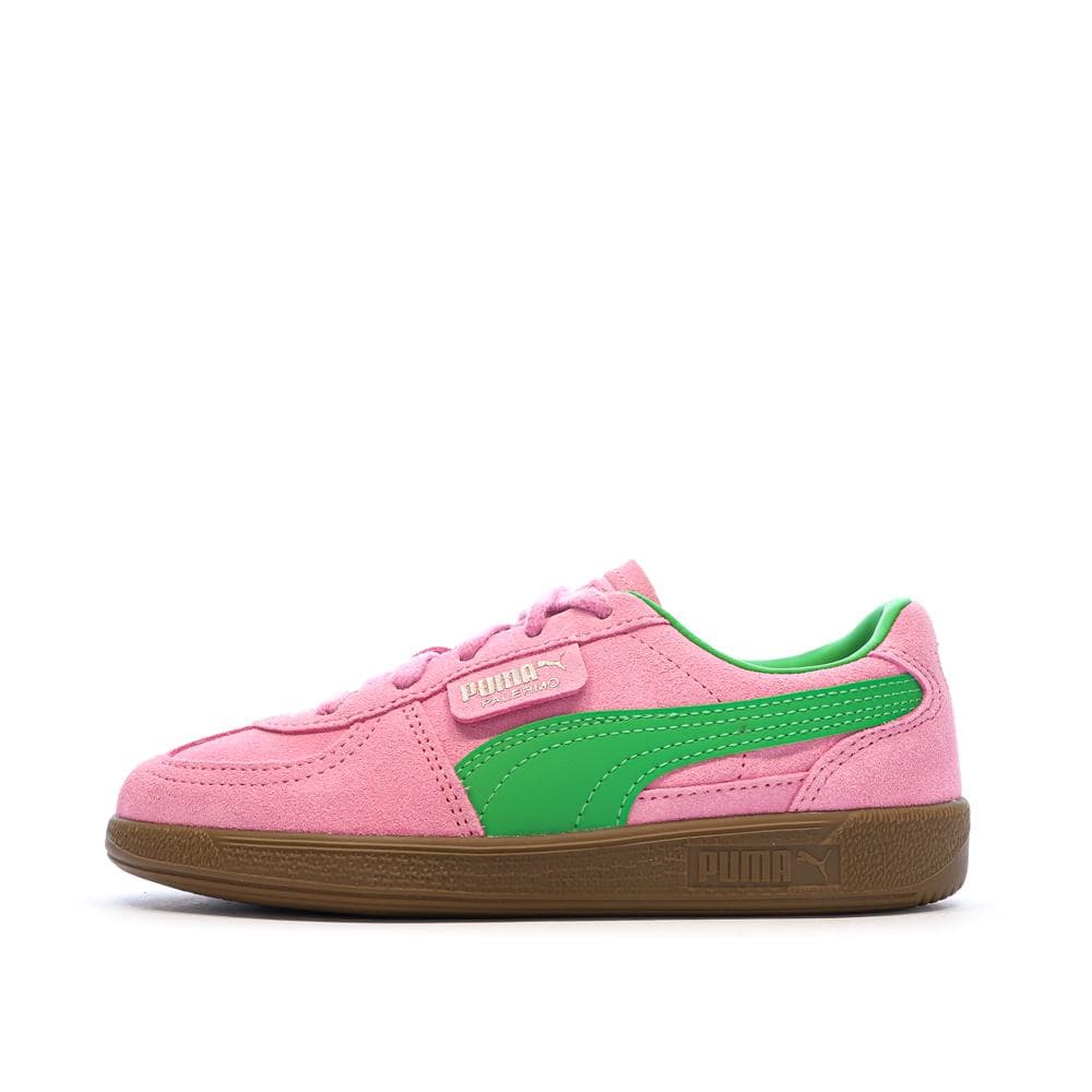 Baskets Rose/Vert Fille Puma Palermo Special PS 1