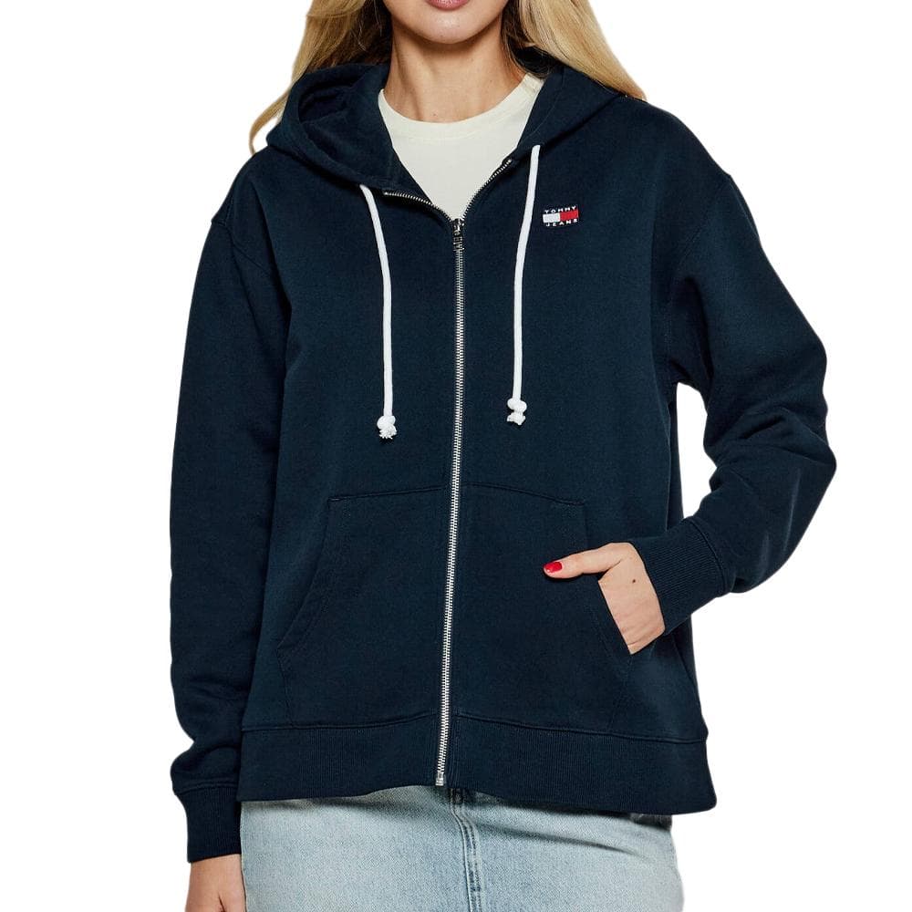 Sweat Zippé Marine Femme Tommy Hilfiger Blocking 1