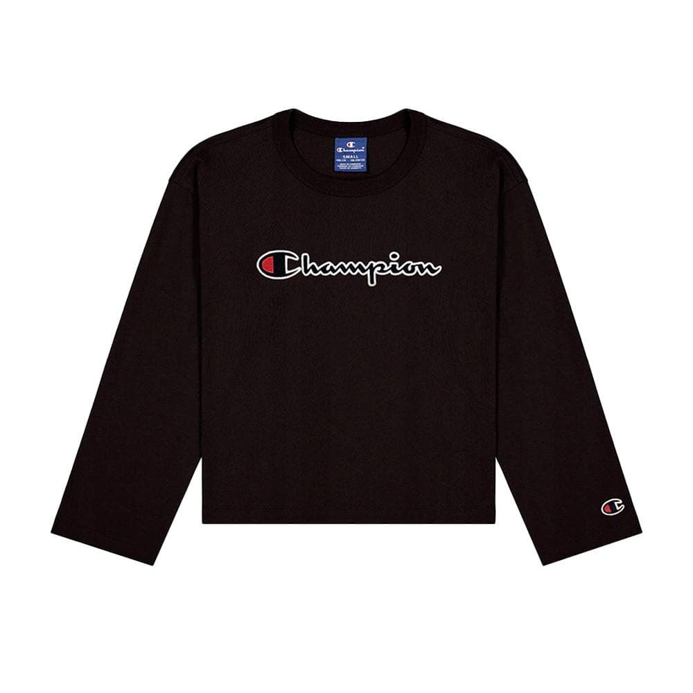 T-shirt Manches longues Noir Fille Champion 404233 1