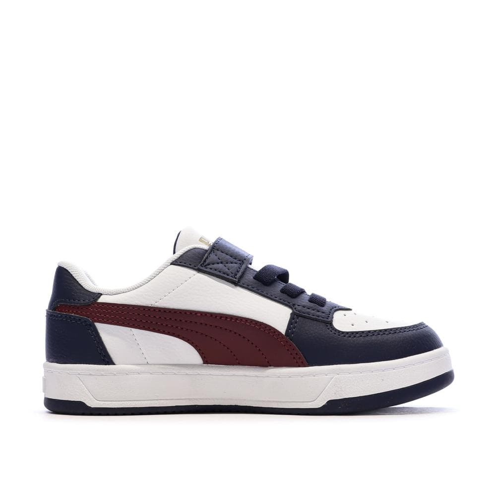 Baskets Blanches/Marine Garçon Puma Caven 2