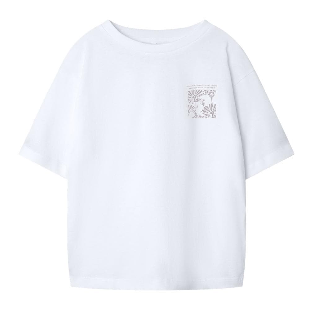 T-shirt Blanc Fille Name it Dagmar 1
