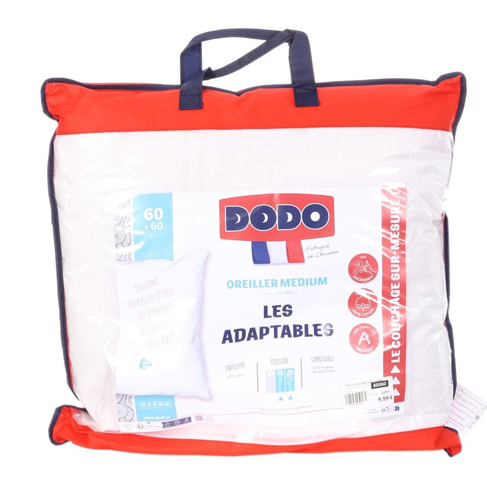 X1 Oreillers Blanc Dodo Les Adaptables 60x60 1