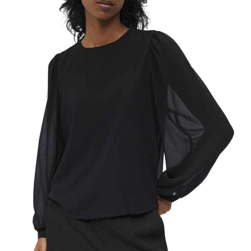 Blouse Noire fluide Femme Vero Moda Mila 1