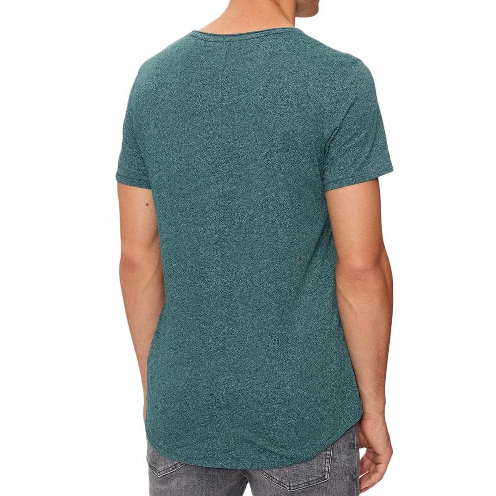 T-shirt Bleu Canard Homme Tommy Hilfiger Xslim Jaspe 2