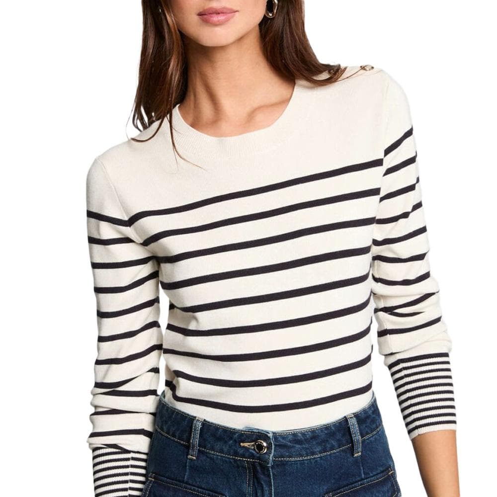 Pull Beige/Marine Femme Morgan Jauge 1