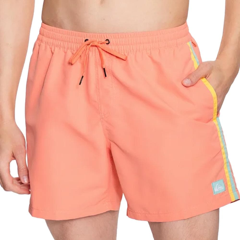 Short de bain Orange Homme Quiksilver Beach Please 16 1