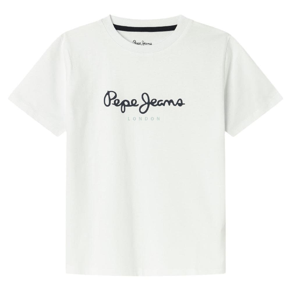 T-shirt Blanc Garçon Pepe Jeans New Art 1
