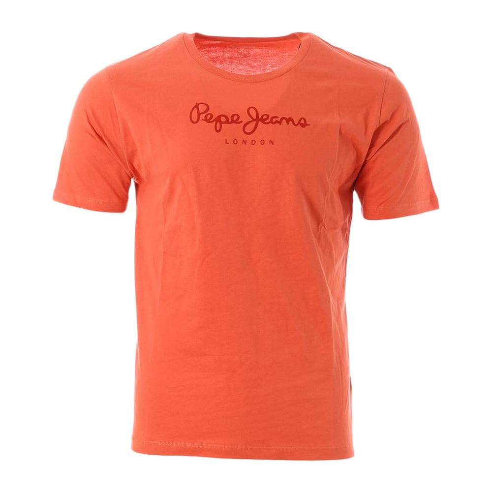 T-shirt Orange Homme Pepe jeans Eggo AQW 1