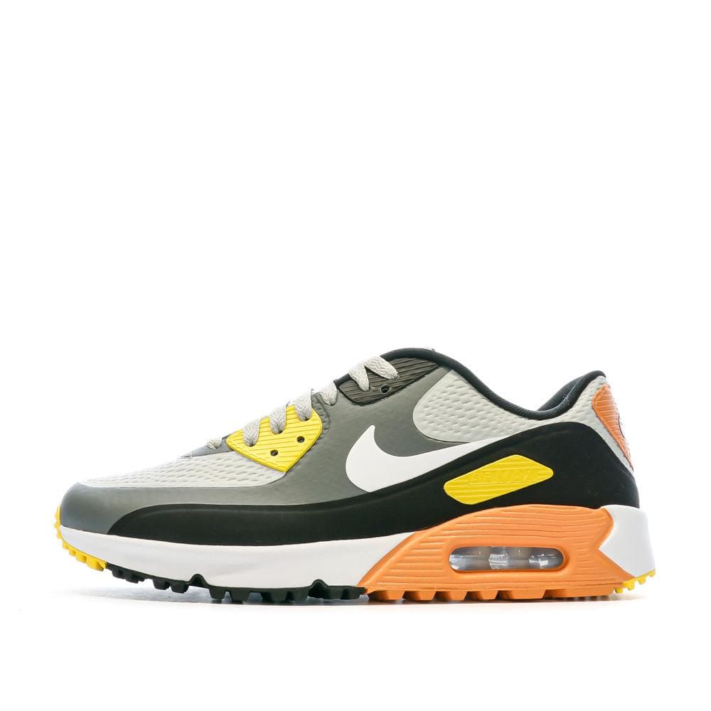 Baskets Grises/Orange Homme Nike Air Max 90 G 1