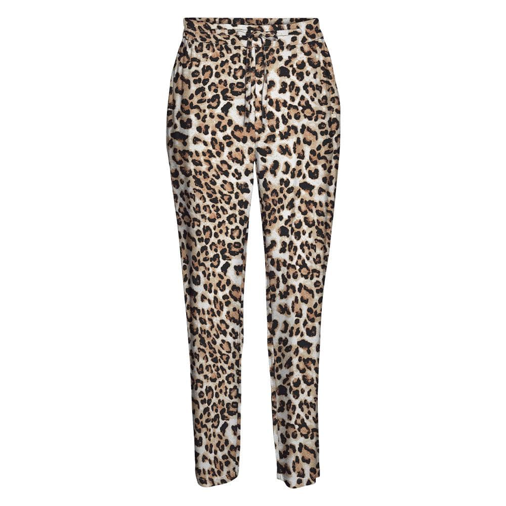 Pantalon fluide Léopard Noir/Beige Femme Vero Moda Easy Joy 3