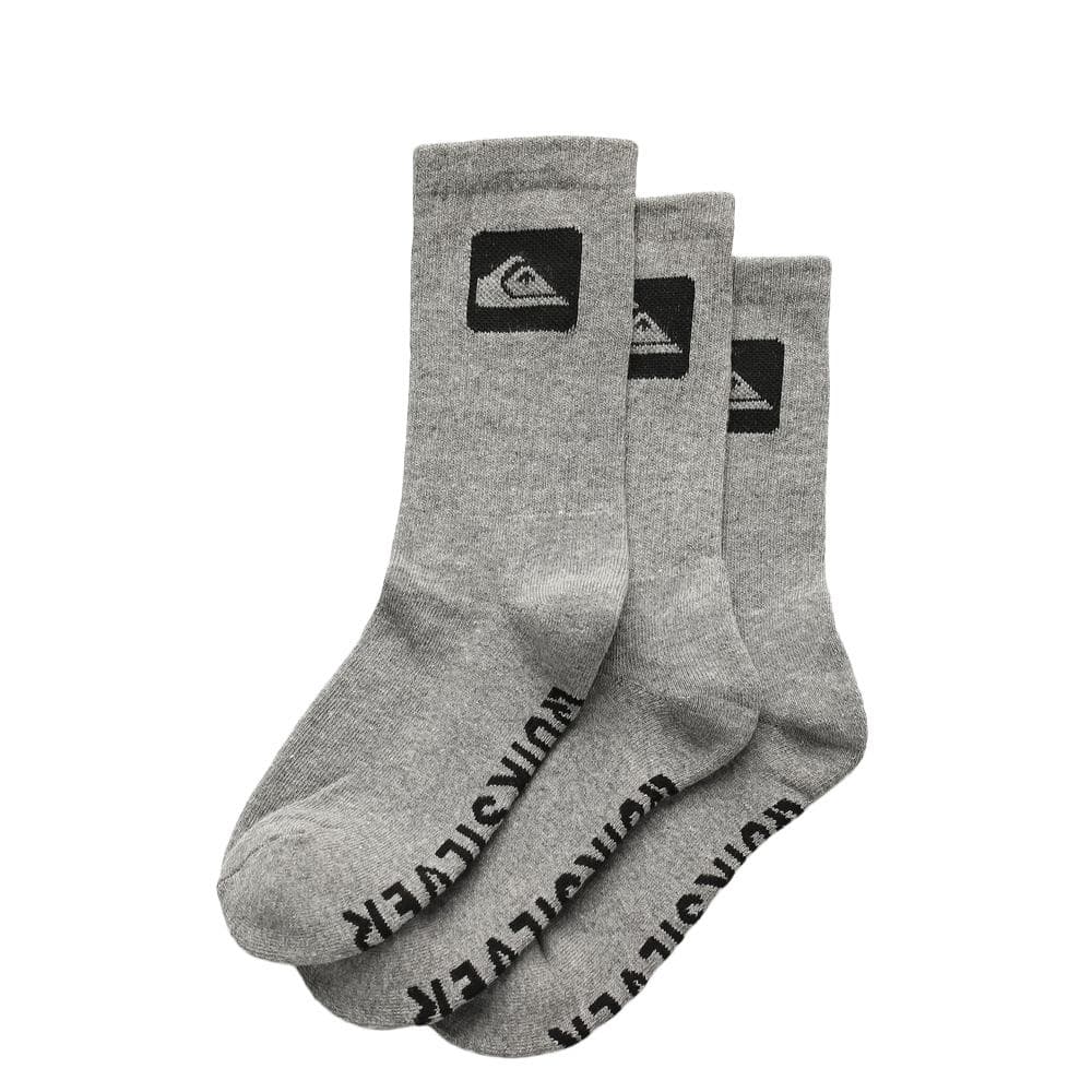X3 Paires de Chaussettes Grises Homme Quiksilver AQYAA03316 1