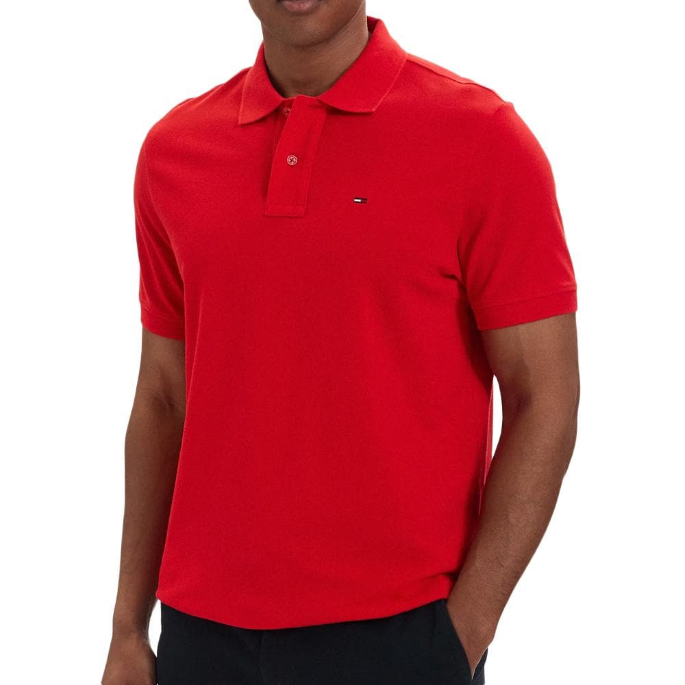 Polo Rouge Homme Tommy Hilfiger Regular 1