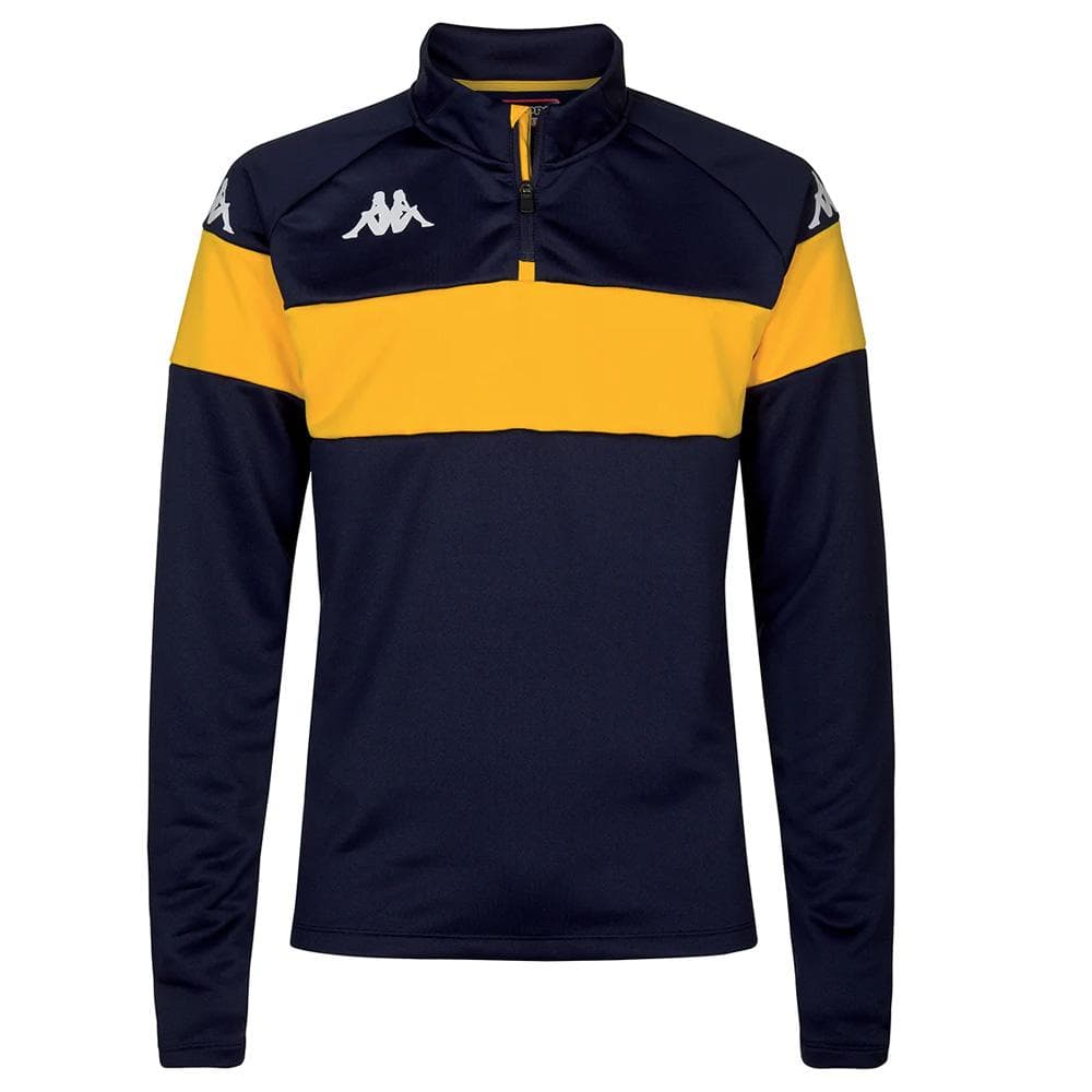 Sweat Noir/Jaune Homme Kappa Dovares 1