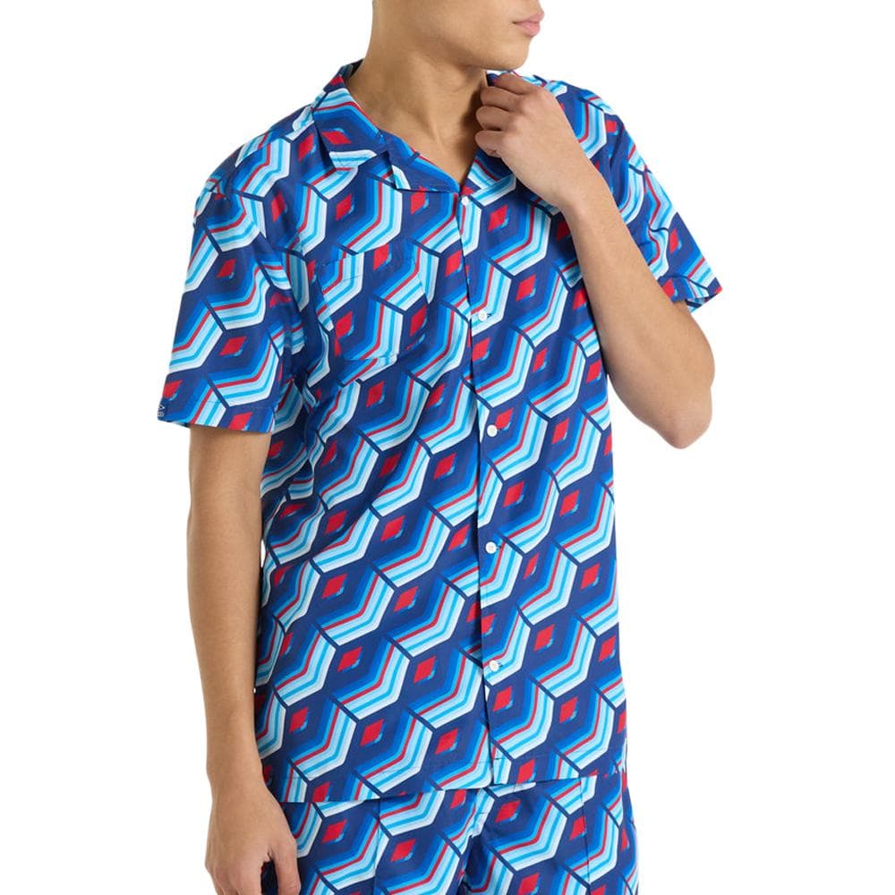 Chemisette Bleu Homme Umbro Printed Shirt Regale 1