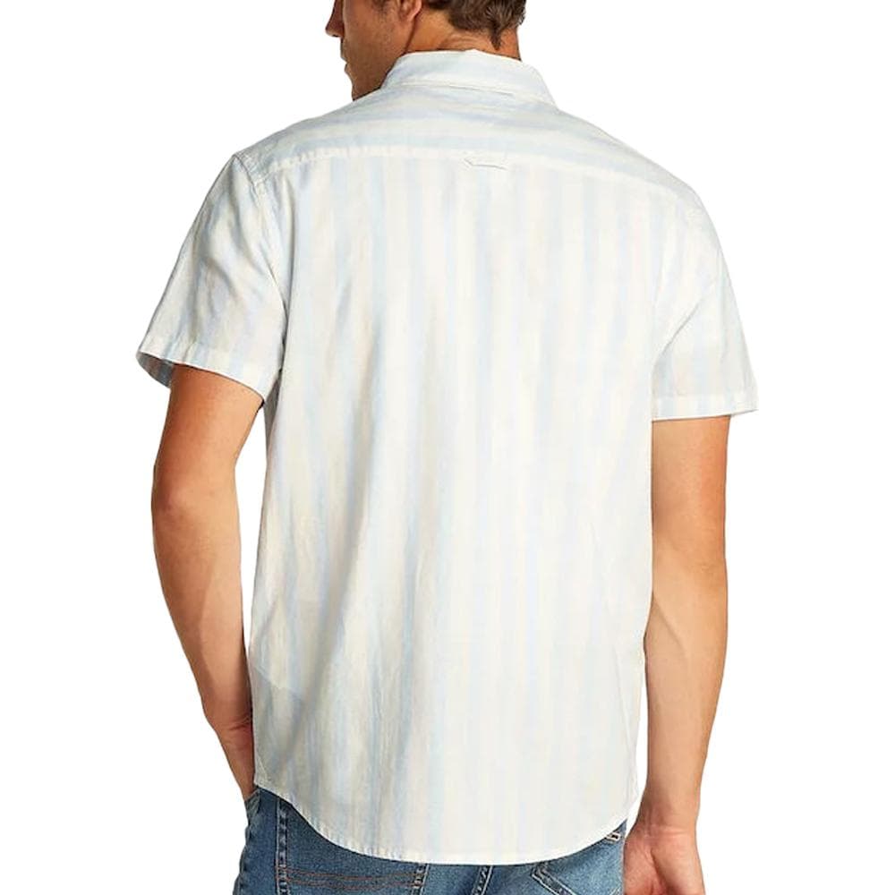 Chemisette Rayures Blanc/Bleu Homme Tommy Hilfiger Linen Blend 2